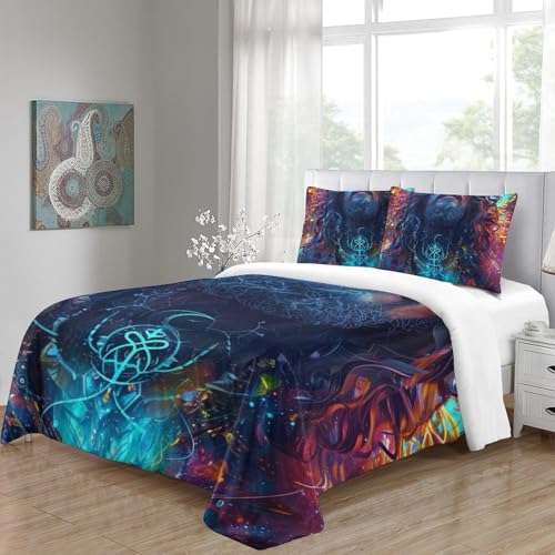Housse de couette Jésus parure grand lit 260 x 220 cm antibactérienne - 5