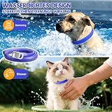 2 Pcs Floh Zeckenhalsband für Katzen & Hunde | Bis zu 16 Monate Langzeitschutz | Natürlicher Floh- und Zeckenschutz | Wasserdichter Verstellbares (Blau, Universal)