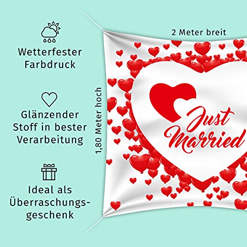 Hochzeitsherz Zum Ausschneiden - Modernes Boho-Design Für Den Hochzeitsbrauch (200x180cm)