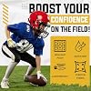 HANDLANDY Youth Football Gloves, Sticky Wide Receiver Gloves for Kids & Adults, 2 Pairs Bundle