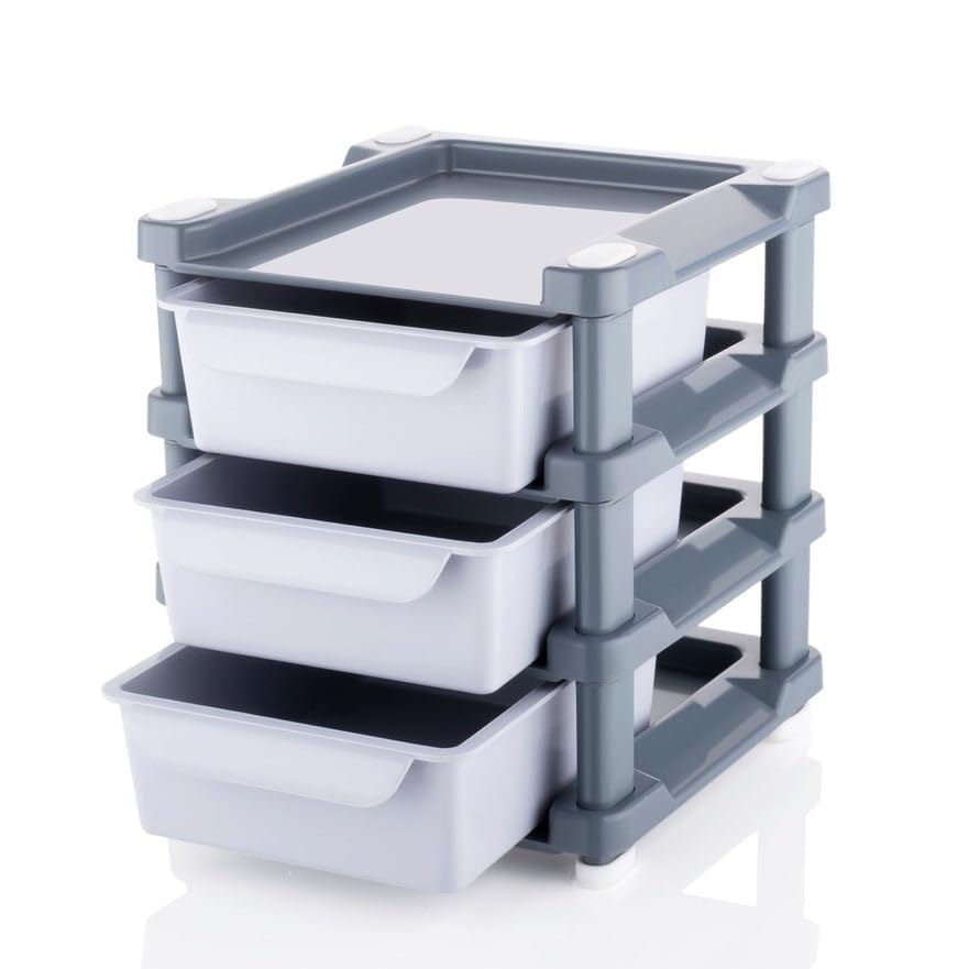 Geathje Mini 3 Layer Drawer Used for Storing Makeup Stationery table ; EQUIPMENTS and Kits Used by Womens and Ladies| Storage Drawer Organizer Home-picture-20