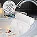 Auflosung Ergonomico Bagno Cuscino, Cuscino da Bagno con Ventose, Cuscino per Vasca da Bagno, Utilizzo della Tecnologia 3D Air Grid, Aiuta a sostenere la Testa, la Schiena, Il Cuscino (Bianco)
