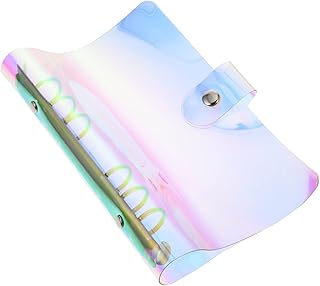 HAPINARY 1Pc Caso Fichário Fichário De Folhas Soltas Transparente Bloco De Notas Colorido Fichários Manual Protetor Útil Capa De Diário Pvc Fichário Capa De Caderno Caso De Bloco De Notas