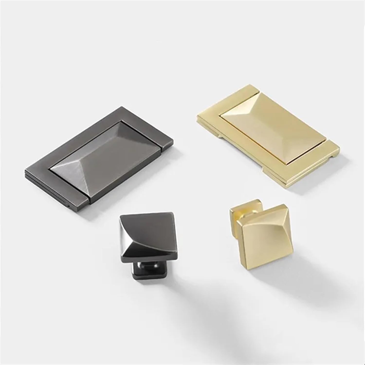 Kitchen Cabinet Door Handles Drawer Knobs Cupboard Door Pulls Furniture Door Hardware 2Pcs(6099-96 Pearl Gray)