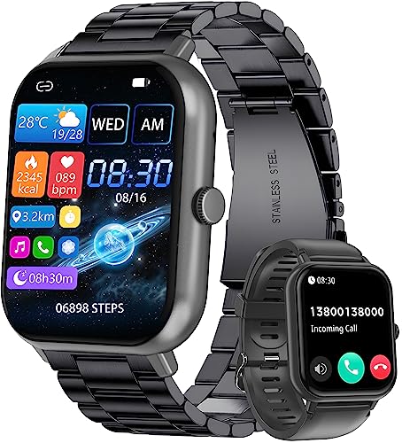 Catálogo para Comprar On-line smartwatch v8 caracteristicas los mejores 5. 47 RUBOQE Smartwatch Reloj Inteligente Hombre - Pulsera Inteligente con Llamadas Bluetooth, Rastreador de Actividad física Impermeable IP67,Pantalla de 1.83',para iPhone...