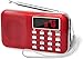 Produktbild Apore Mini AM FM Radio Media Lautsprecher MP3 Musik Player mit TF Card und USB Anschluss, Wiederaufladbar mit eingebauter Notfall Taschenlampe