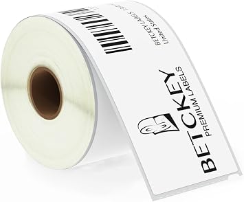 BETCKEY - Compatible DYMO 99019 2-5/16" x 7-1/2" Large Lever Arch File Labels, Compatible with DYMO Labelwriter 450, 4XL, NOT Fit 550 & 5XL [1 Roll/150 Labels]