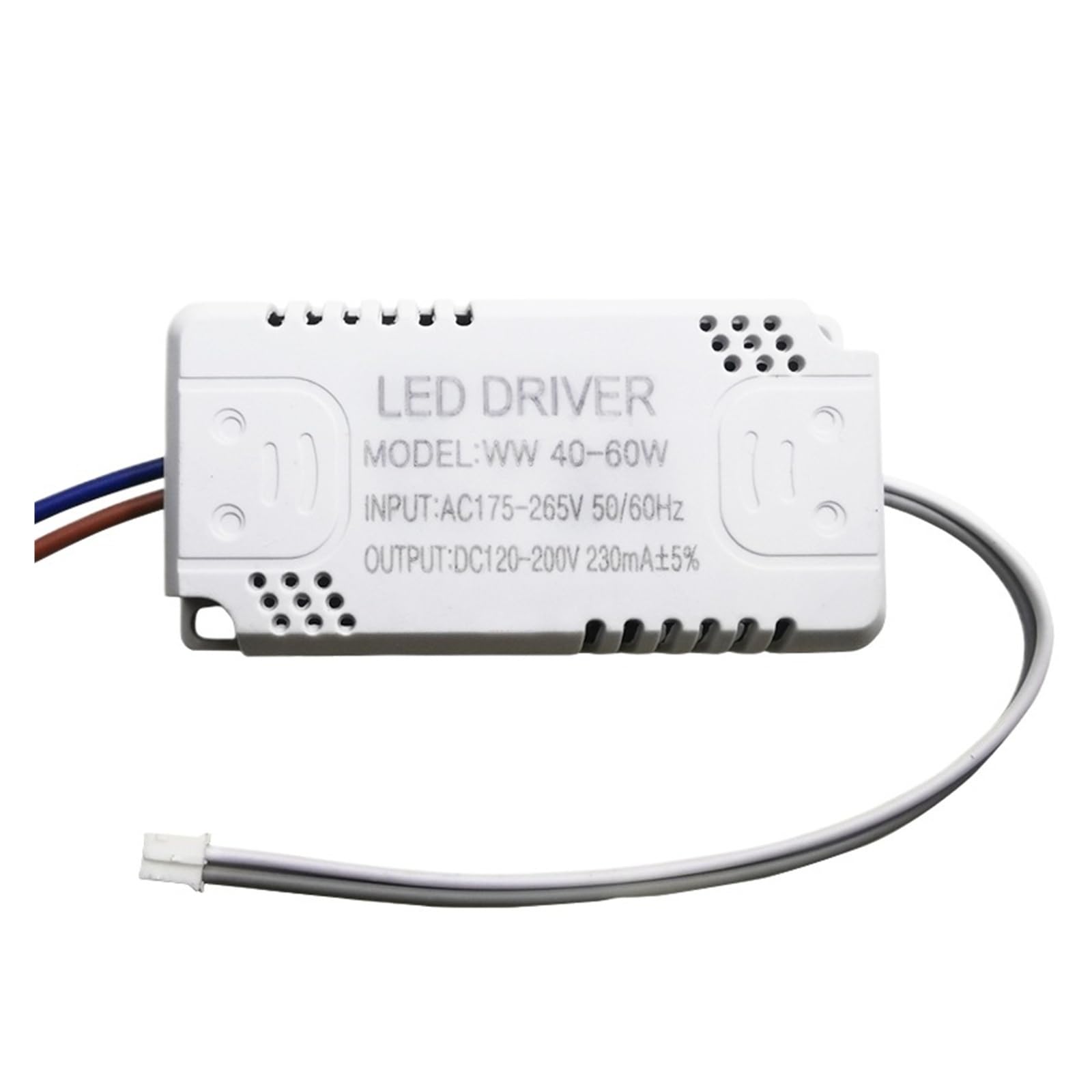 Controlador LED 230mA de 80-120W con transformador de corriente constante para panel 2