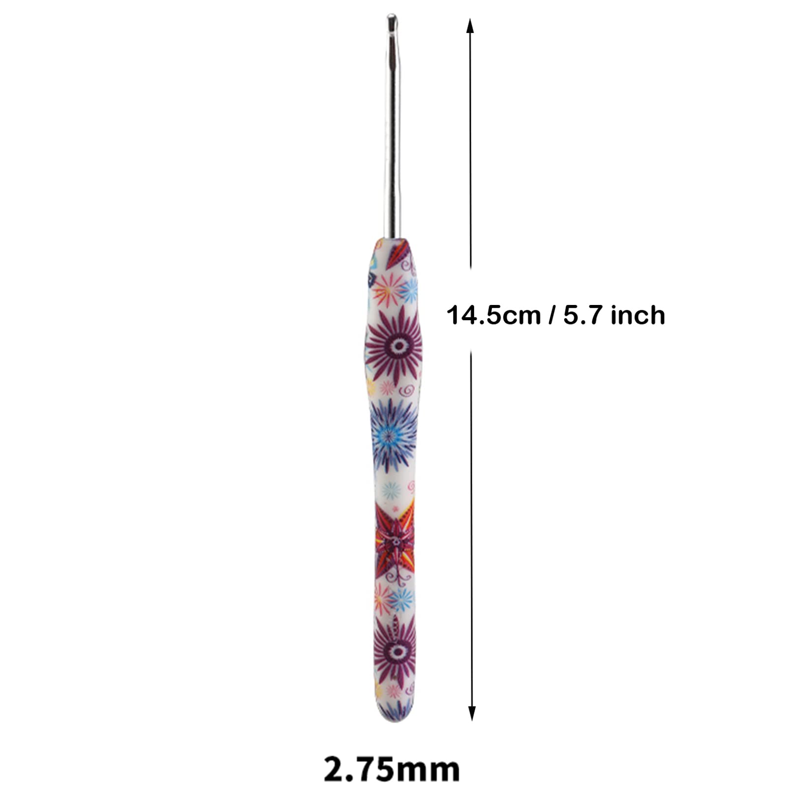 Uncinetto 10,0 Mm Con Impugnatura Ergonomica - In Metallo, Per Principianti E Mani Artritiche - Foto 5