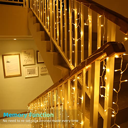 Geemoo Luci Natale Esterno Cascata, 9M 360 LED