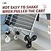 NUOBESTY 2Pairs Triangle Cart Wheels Stable Iron Structure Easy to Install Shopping Trolley Replacement Caster Wheels for Smooth Transport and Convenient Storage