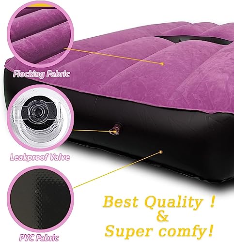 BBL Post Surgery Supplies BBL Bed Pillow After Surgery Brazilian Butt Lift Recovery Bed with Air Pump Brazilian Butt Lift Bed with Hole (Pink)