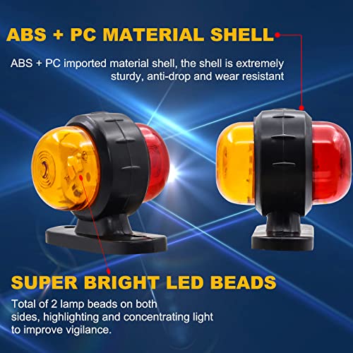 Doppia Faccia - 2PCS Luci di Posizione Laterali a