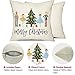 DFXSZ Merry Christmas Throw Pillow Cover 18x18 Inch Nutcracker Christmas Decor Winter Holiday Party Cushion Case Decoration for Sofa Couch YK-141B18
