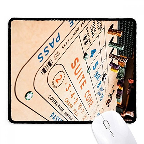 Alfombrilla de ratón de fichas de apuestas, el accesorio negro ideal para oficina y juego