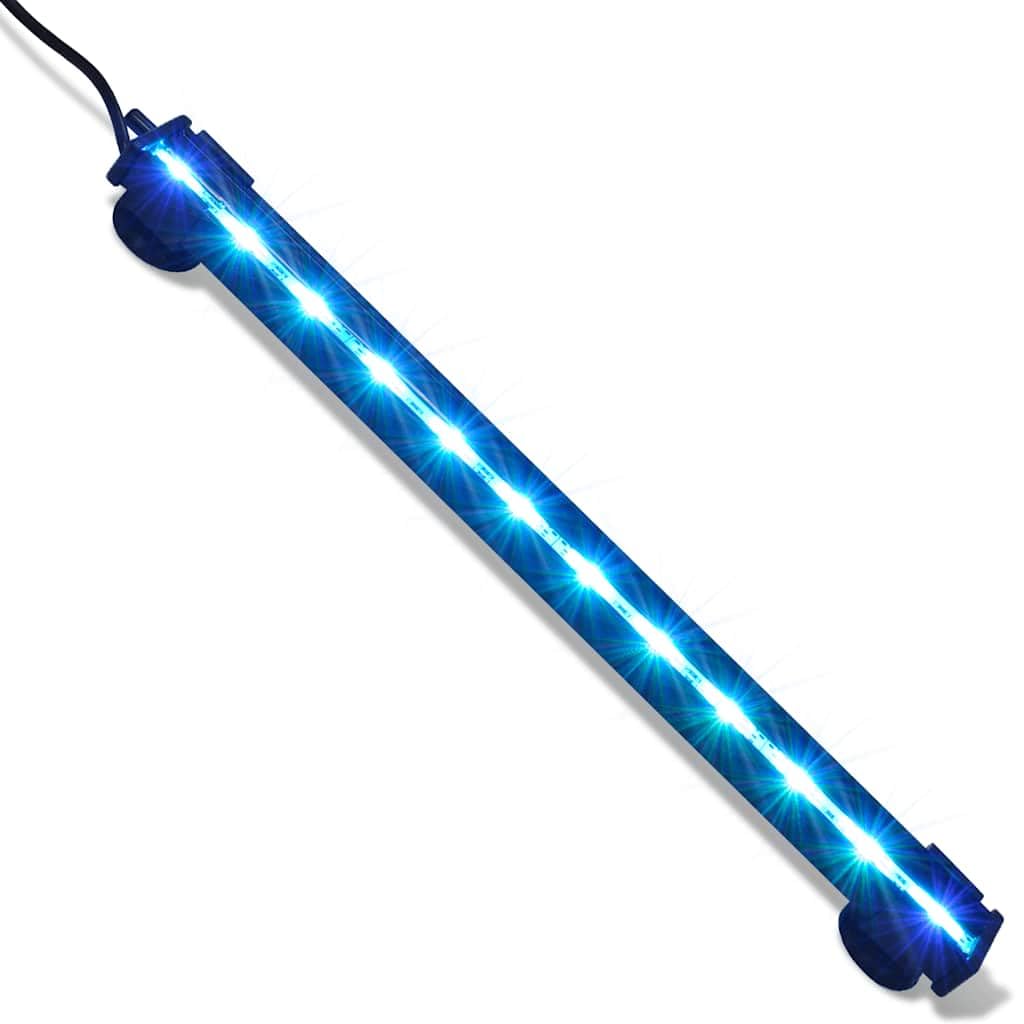 Lámpara LED para acuario, con burbujas, RGB 32 cm, bajo consumo, impermeable, con cambio de color, regulable para agua dulce y agua salada