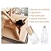 MUB Roller Bottle-3ml/0.1OZ Mini Square Glass Essential Roller Bottles with Stainless Steel Roller Balls for Perfumes and Lip Balms With 2 Sliver Funnels,Christmas Day Gift (pack of 10)