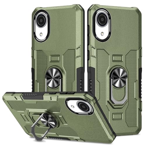 OEURVQO Case for Samsung A03 Core Galaxy A03 Core,Military Heavy Duty Phone Case,Rotating Ring Stand,Camera Protection,Protective Phone Case for Samsung Galaxy A03 Core,Green