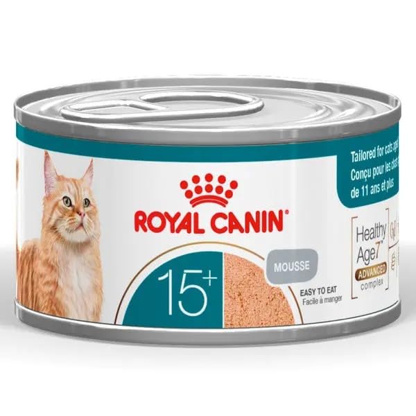 Royal Canin Ageing 15+ Cat Wet Food Ultra Soft Mousse Can 12 x 85g