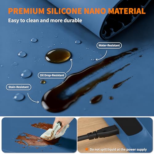 HOTEAGLE Food Warming Mat with Heat Resistant Pad for Family Dinner 26"x15" - image 4