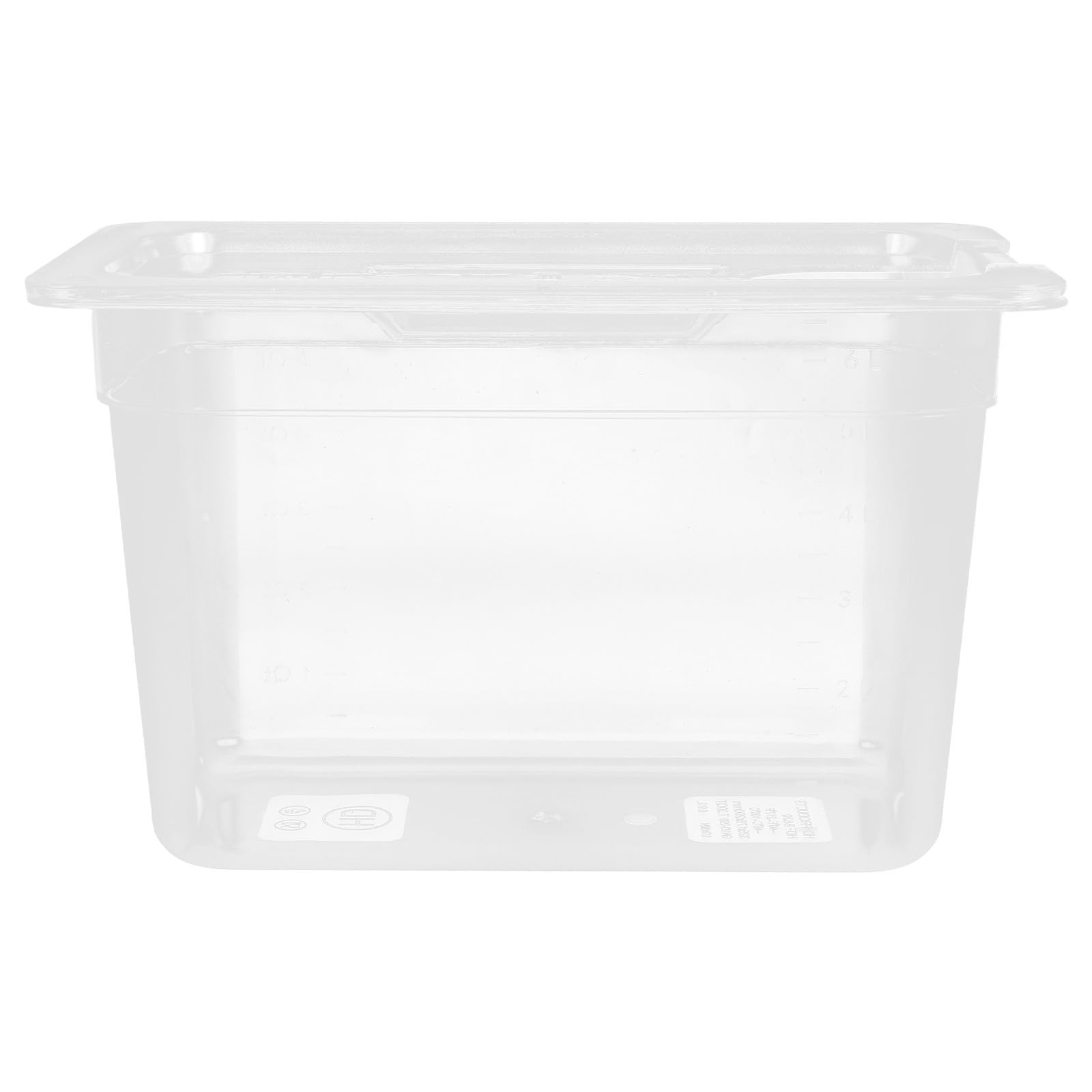Recipiente de 6L para olla de cocción lenta transparente marca USHOBE en PC de alta resistencia