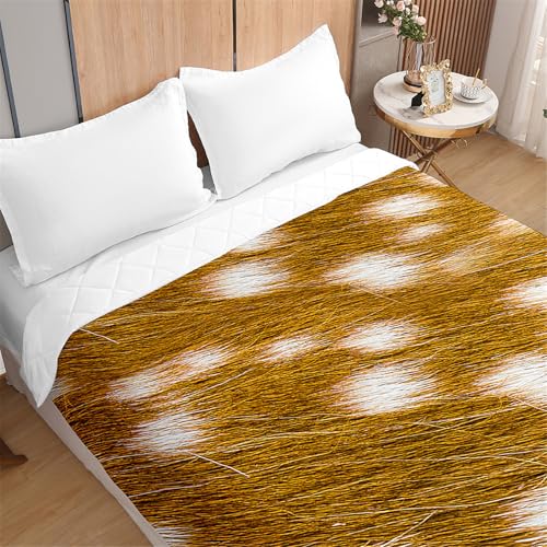 Odot Colcha Bouti Cama 90/135/150 Juvenil Infantil, Acolchada Colchas Cubre Cama Individual o Matrimonio Multiusos Suave y Ligera Colcha Cama, Estampado Leopardo (Lunares,180x220cm)