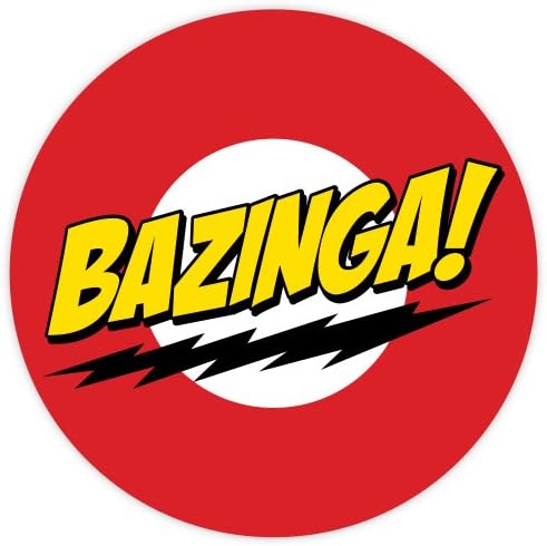 The Big Bang Theory Bazinga sticker decal 4" x 4"
