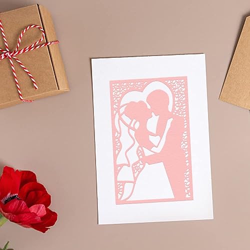 Miniatura 3 de Troqueles de corte para el día de San Valentín para hacer tarjetas, fondo de pareja de boda, troquelado, troqueles de San Valentín, plantilla de