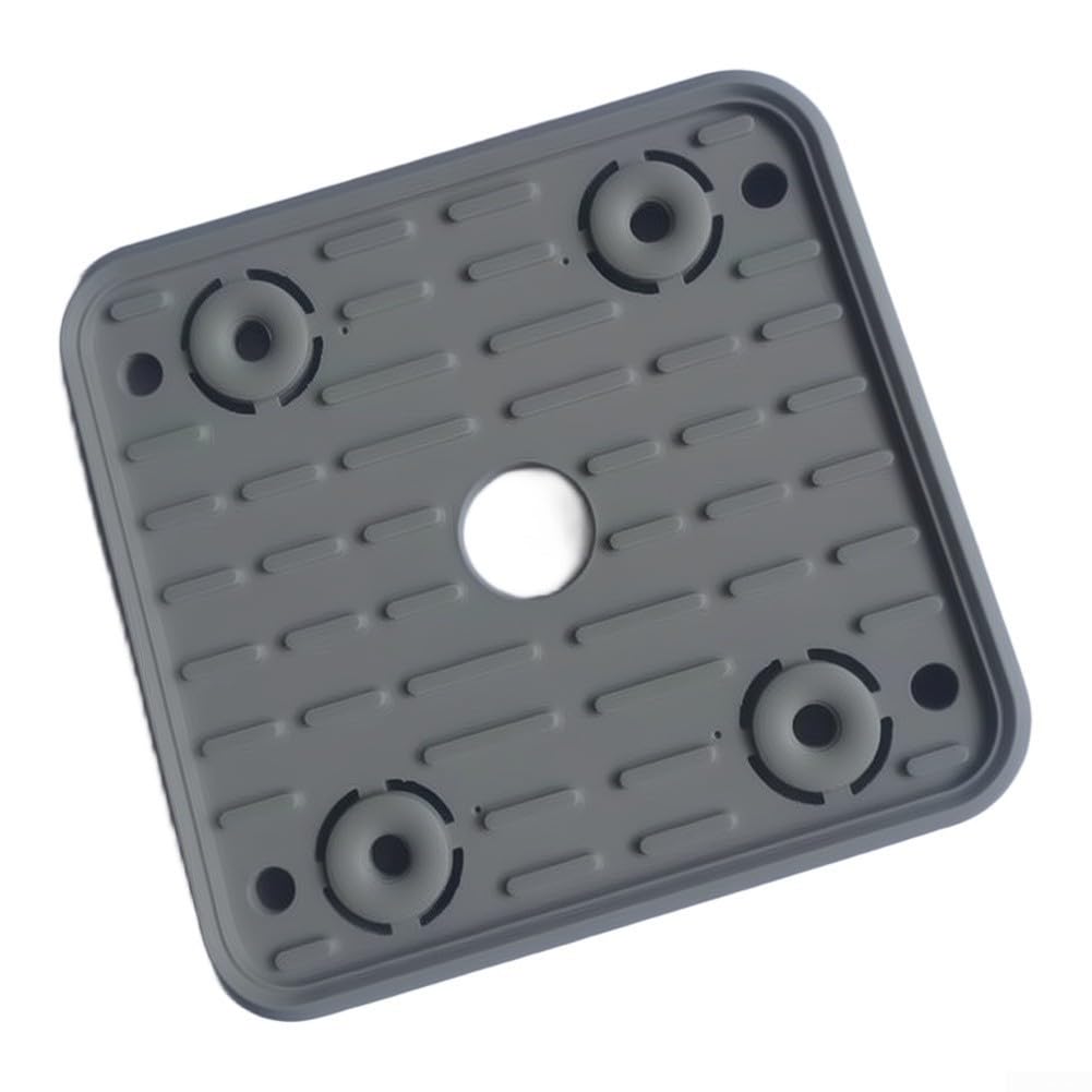 5 ventosas de goma para centros de mecanizado CNC 140 x 130 x 17 mm, resistentes al desgaste con tiras antideslizantes y amortiguación de 4 orificios para máquinas de carpintería