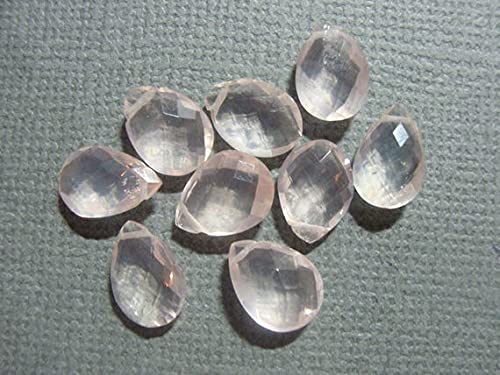 Quartz rose AAA perles rondes 11-12mm authentiques de qualité supérieure micro-facettées - 2