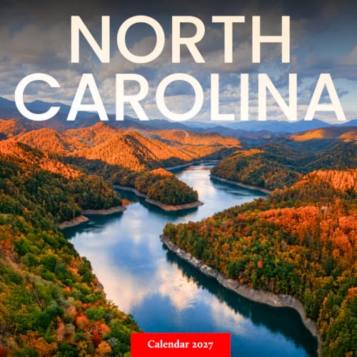North Carolina Scenic Calendar 2027: Mountains Coast and Rural Landscapes