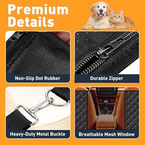 HOB4U Dog Car Seat Cover for Back Seat, Hard Bottom Dog Back Seat Extender by HOB4U - Image 6