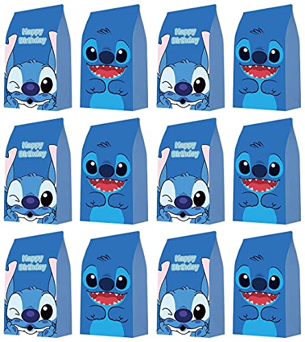 12 Packs Party Gift Bags for Lilo and Stitch Lilo and Stitch Party Decorations for Kids Cute Lilo Stitch Themed Party