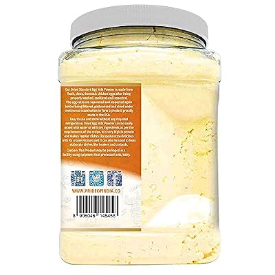 Eggylicious Egg Yolk Powder, Dried Natural Protein Powder, Made from Fresh Eggs, Pasteurized,Smoothies, Non-GMO, No Additives, Used for Baking,1lbs(16oz)