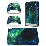 Skin Sticker for Xbox Series S, Vinyl Decal Protective Cover Compatible with Console and Controller (Green)