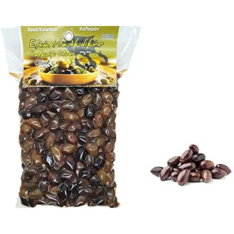 Greek Kalamata Olives 1kg Vacuum-Sealed | Key in The Mediterranean Diet | Loaded with Important Nutrients and Antioxidants| No Preservatives Cover