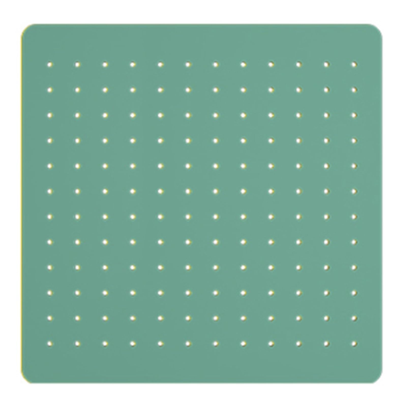Panneau perforé vert 14,37" x 14,37" pour rangement mural d'outils et photos