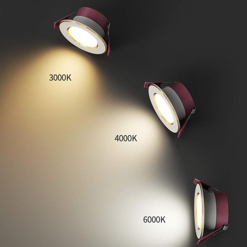 Confezione da 15 Faretti LED da Incasso da 2,7 Pollici Luci A Incasso LED in Alluminio Bianco con Deflettore Kit di Retrofit per Faretti LED da Incasso