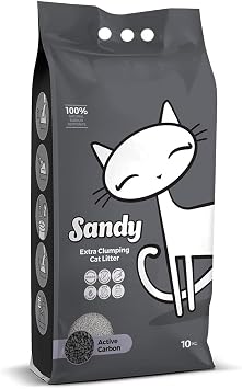 Sandy Aktif Karbonlu Topaklanan Kedi Kumu 10kg