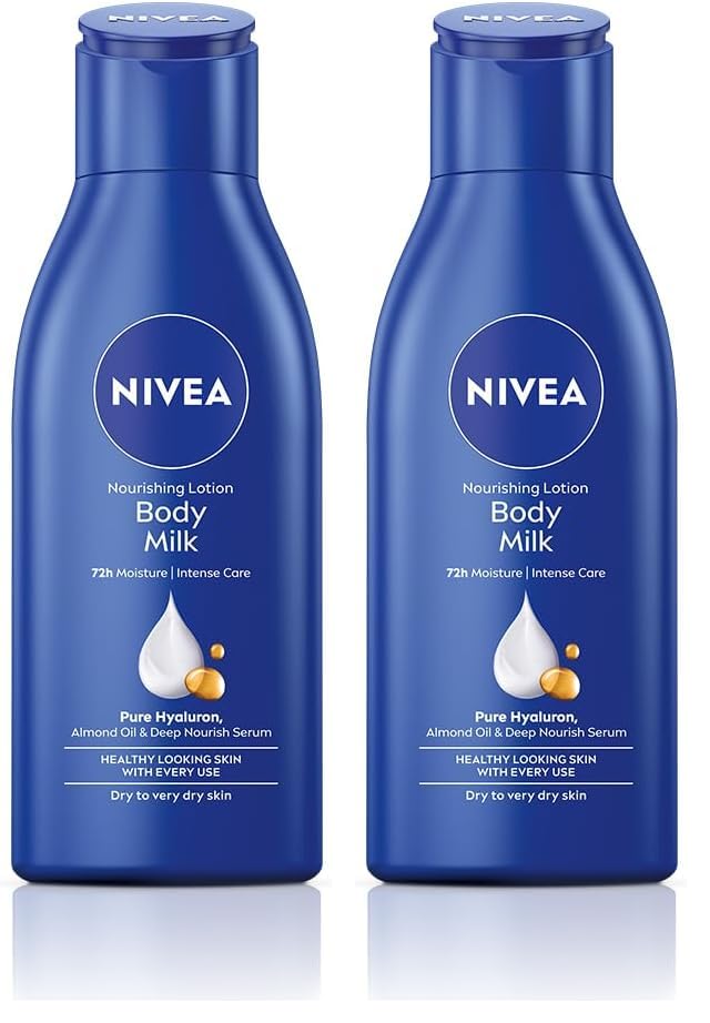 NIVEA Nourishing Body Milk 120ml Body Lotion with Deep Moisture Serum | 48 H Moisturization | With 2X Almond Oil | Smooth and Healthy Looking Skin |For Very Dry Skin (Pack of 2)-image-6