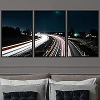 3 Piece Framed Canvas Wall Art Colorful Industrial Lights Canvas Prints Home Artwork Decoration for Living Room,Bedroom - 16