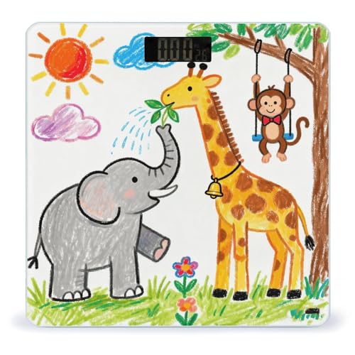Báscula digital de baño con pantalla LCD y base antideslizante miniatura 1