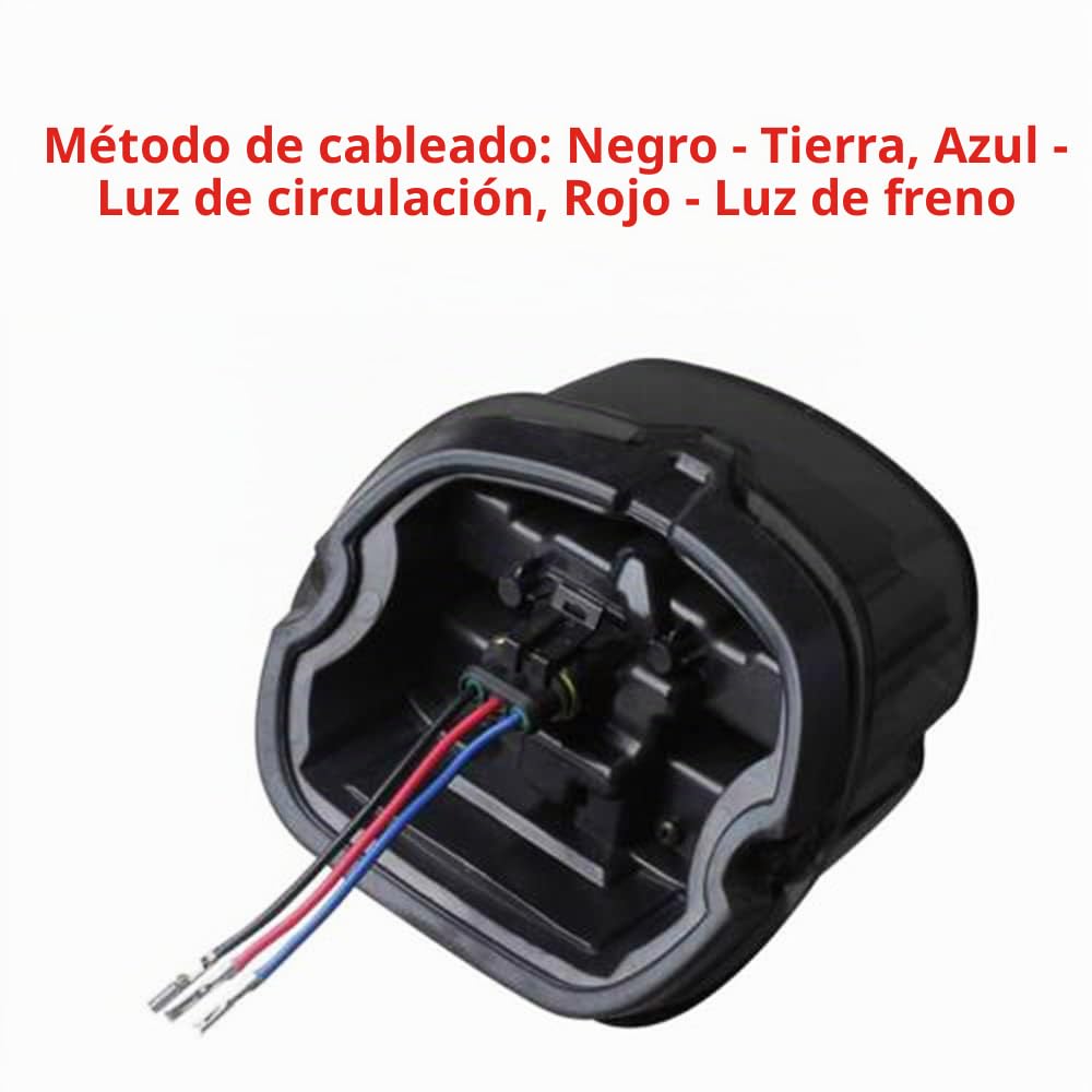 Riloer Motocicleta 13 LED Luz trasera con lente ahumada negra para H-arley D-yna Road King Electra Glide Street Bob Touring Luz trasera LED ahumada con línea de freno de iluminación roja