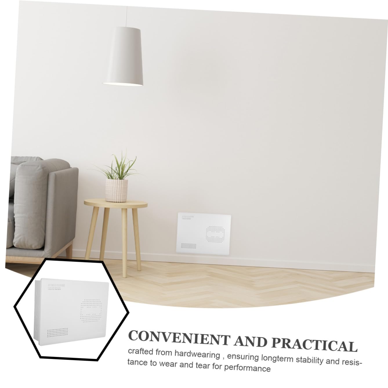 Gabinete de cables de pared: Sistema de gestión de cableado integrado - Caja de conexiones oculta para cables de alimentación de red y AV