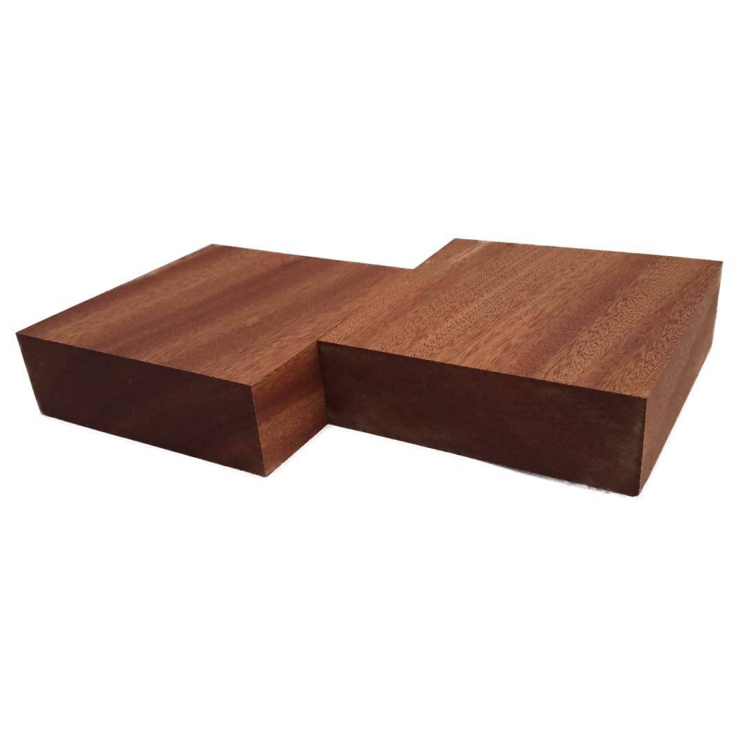 Barrington Hardwoods Mahogany Lumber Bowl Blanks (2pc, 2" x 8" x 8")