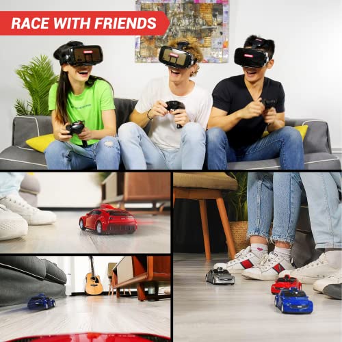 Kobotix Real Racer - Remote Control Car With Camera – Hd First Person View Video Feed – Fpv Rc Car, On-Board Gyroscope, Included Controller And Headset, 1/28 Scale, App Controlled, Fast Rc Car (Red) #TOP4