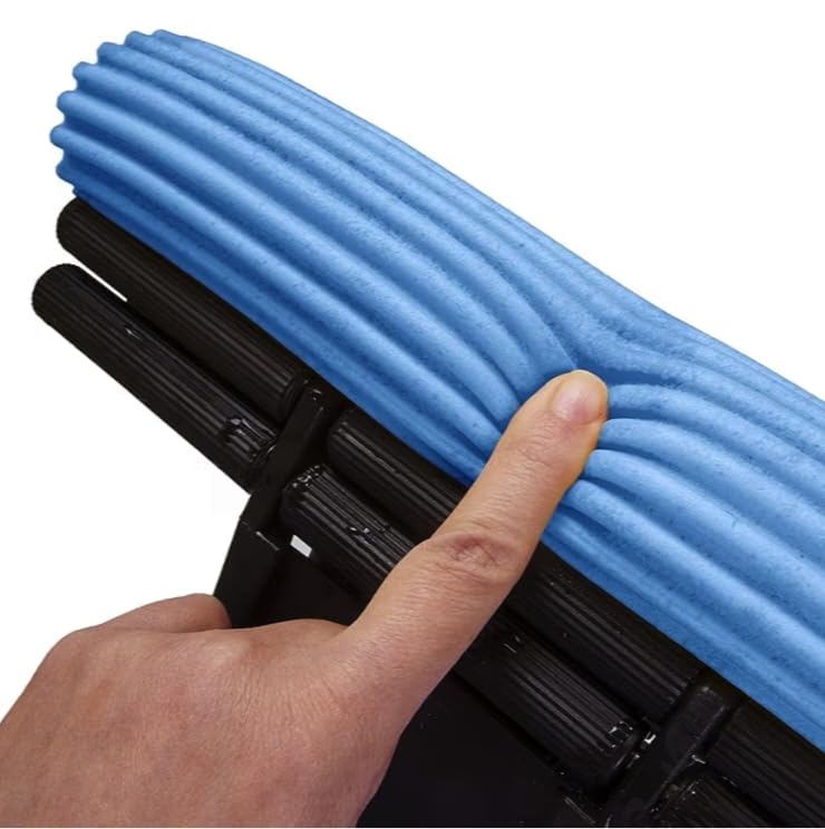 Image of Pranjal Sponge Squeeze Mop - Built-in Squeegee, Super Absorbent Roller, Telescopic Handle for Kitchen, Bathroom & Floor Cleaning (Multicolour)