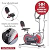 [BODY POWER] 2nd Generation Patented 3-in-1 Home Gym, Upright Compact Exercise Bike, Elliptical Machine & Recumbent Bike, Trio Trainer with Heartrate Monitor, Safety Brake Pad. BRT5088