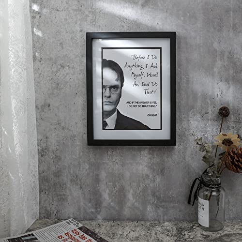 Homazing The Office Gifts - Dwight Schrute The Office Poster With Frame 8X10 - Funny Office Wall Art For Office, Apartment, Funy Office Decor For Men Women Colleagues Coworkers The Office Fans #TOP4