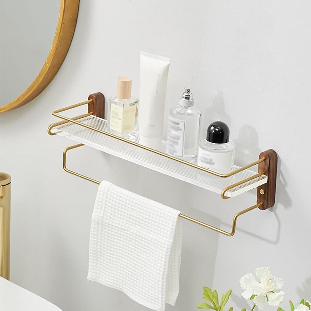 BAHELS Corner Shower Caddy Bathroom Shelf Storage Holder Towel Rack Acrylic Bath Shower Shelf Holder Bathroom Hardware Shower